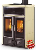 Klover DUAL Kombi Kaminofen Holz Pellet wasserführend sand 27,4 kw